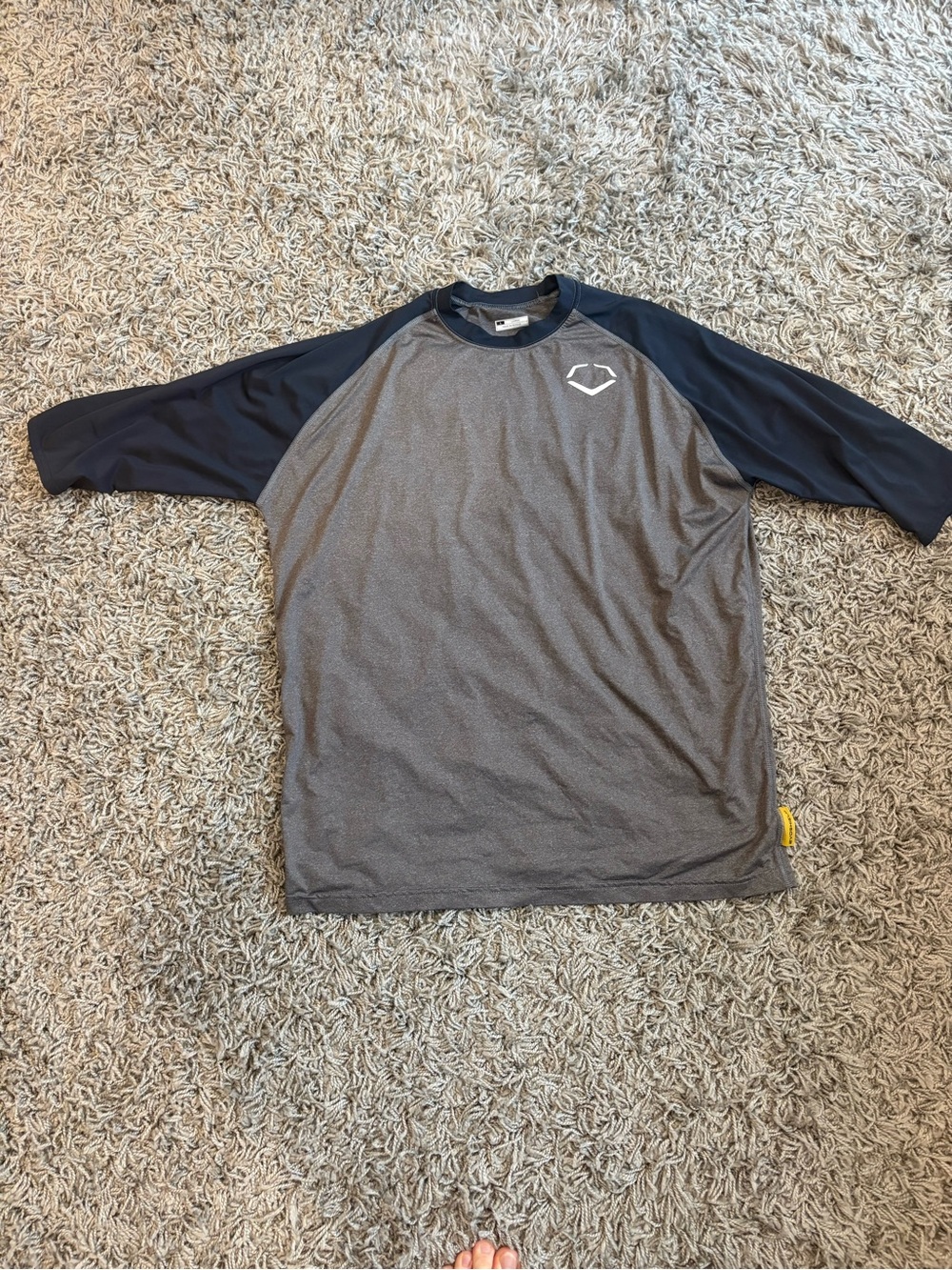 Men's Evoshield 3/4 Sleeve Grey/Navy